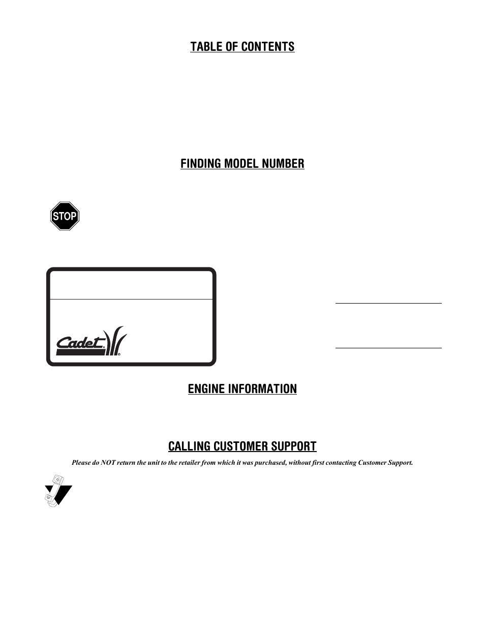 Cub Cadet CLT-538 User Manual | Page 2 / 25