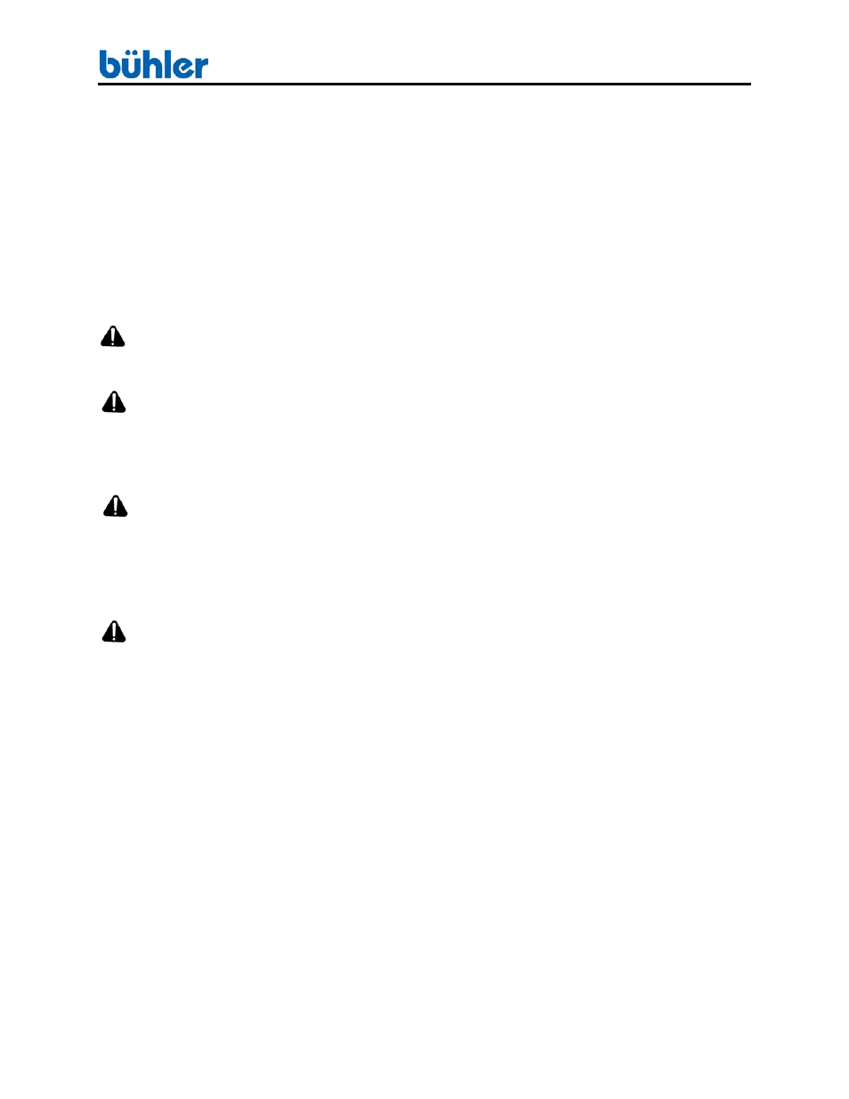 Caution, Warning, Danger | Buhler FK352 User Manual | Page 6 / 20