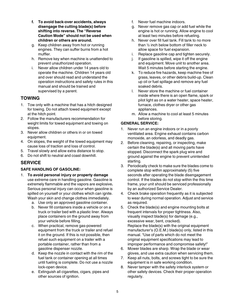 Cub Cadet CLT-542 User Manual | Page 5 / 27