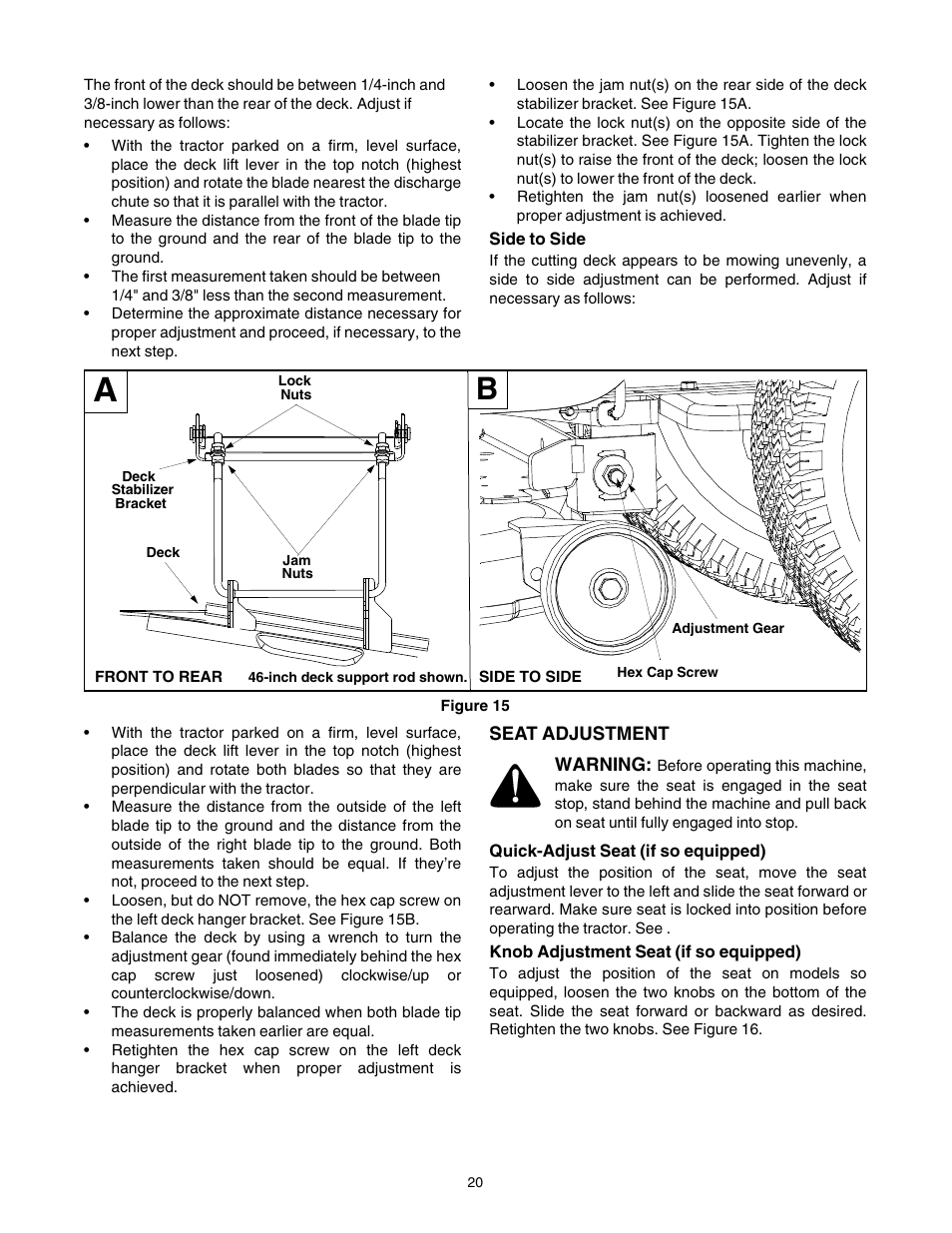 Figure 16, Figure 17, Figure 18 | Figure 19 | Cub Cadet CLT-542H User Manual | Page 20 / 29