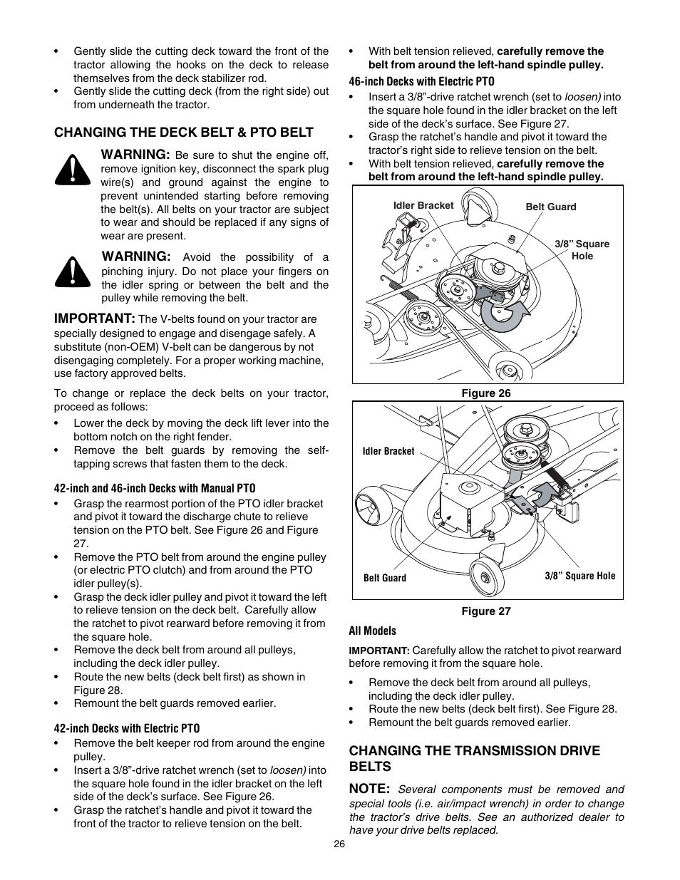 Cub Cadet CLT-542H User Manual | Page 26 / 29