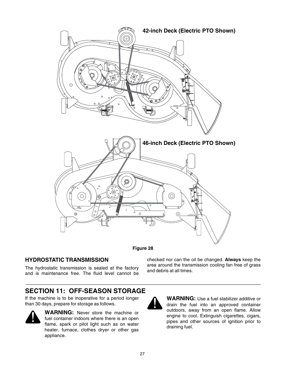 Cub Cadet CLT-542H User Manual | Page 27 / 29