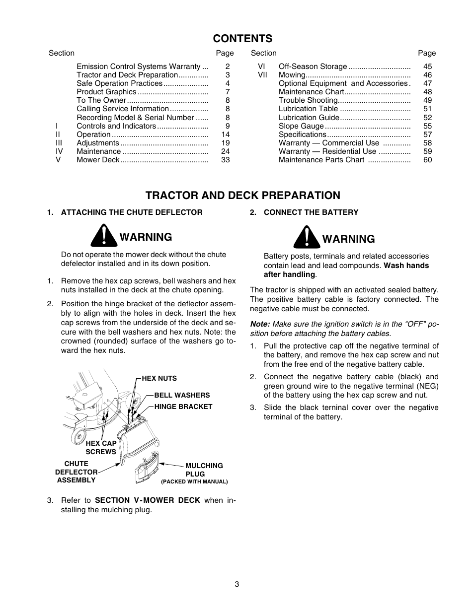 Cub Cadet GT-2544 User Manual | Page 3 / 60