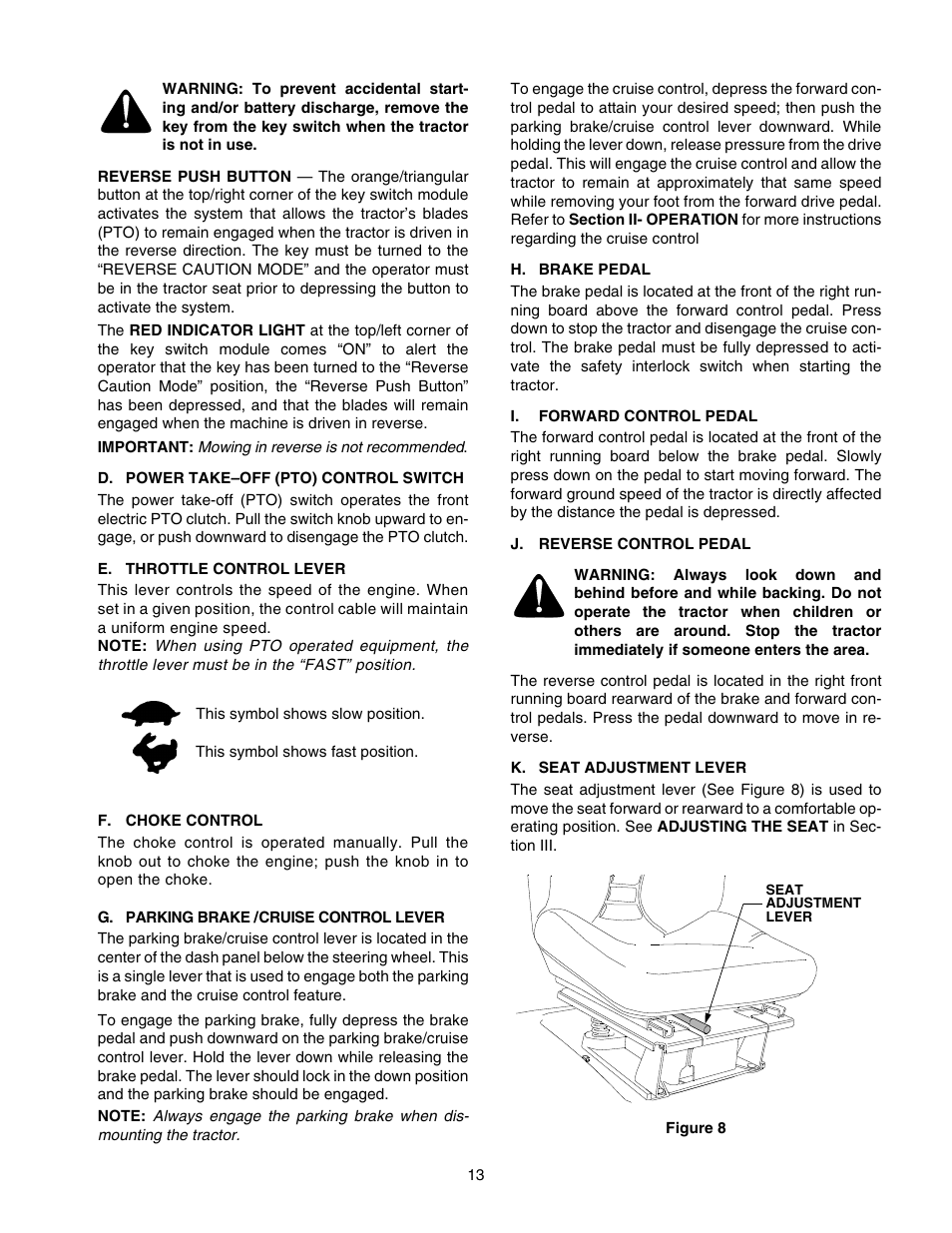 Cub Cadet GT-2544 User Manual | Page 13 / 56