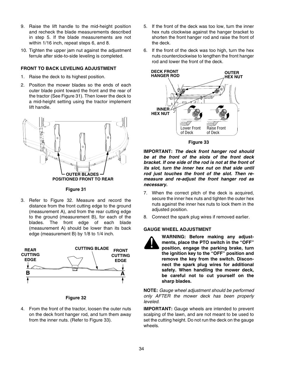 Cub Cadet GT-2544 User Manual | Page 34 / 56