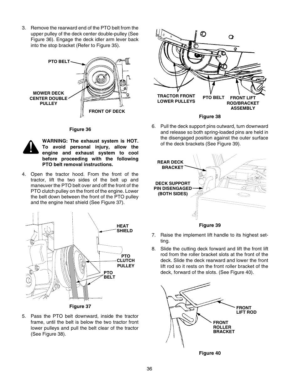 Cub Cadet GT-2544 User Manual | Page 36 / 56