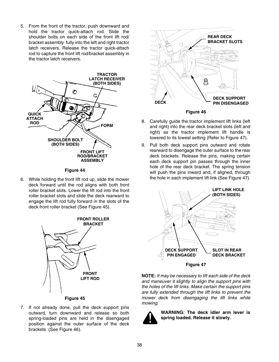 Cub Cadet GT-2544 User Manual | Page 38 / 56