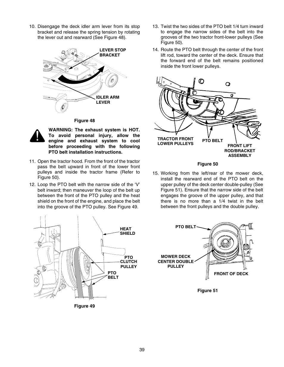 Cub Cadet GT-2544 User Manual | Page 39 / 56