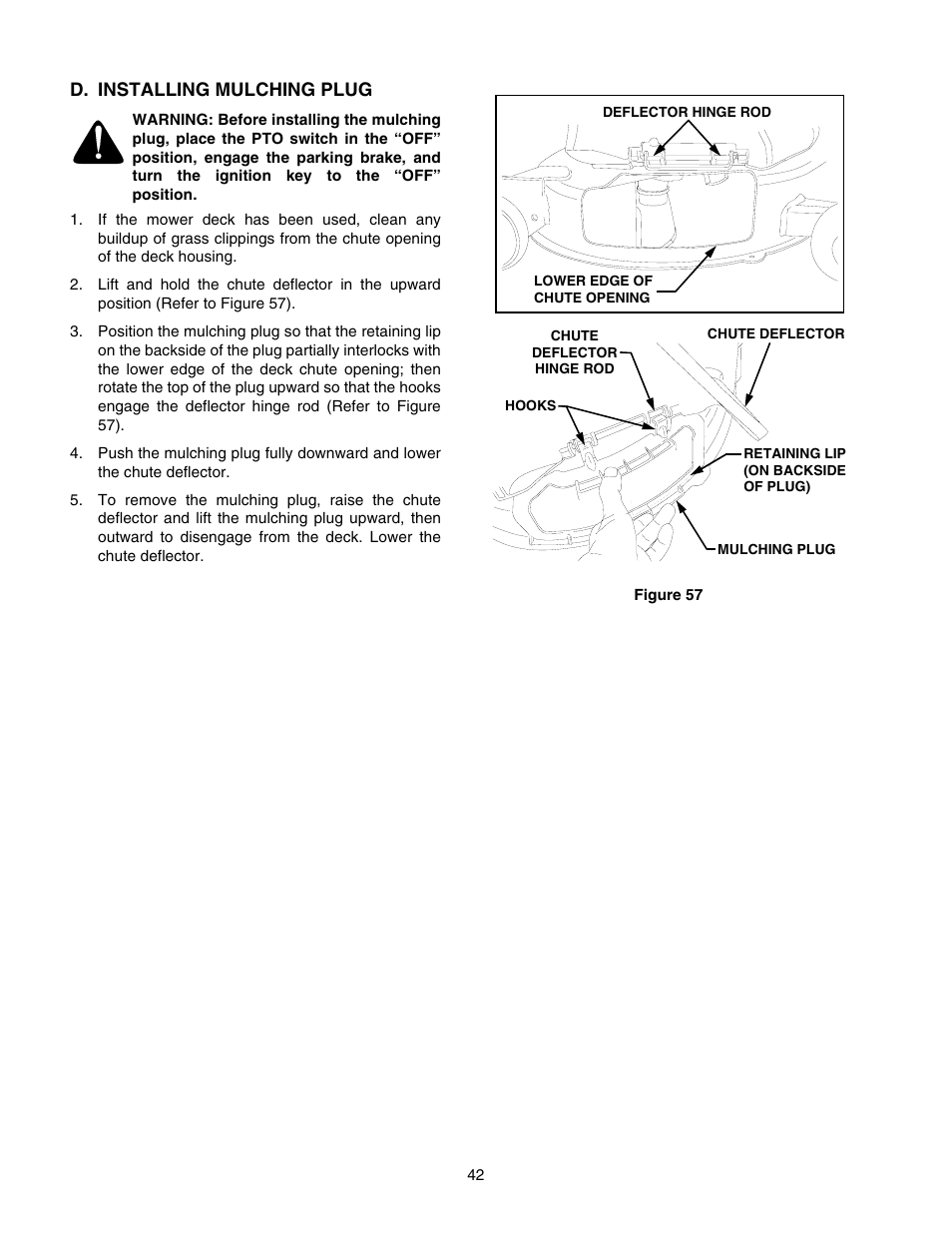 Cub Cadet GT-2544 User Manual | Page 42 / 56