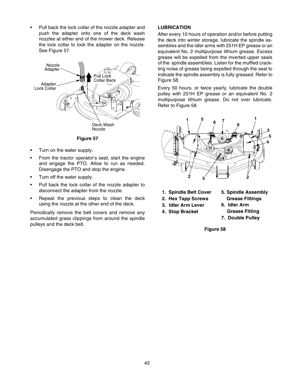 Cub Cadet GT-2550 User Manual | Page 43 / 60