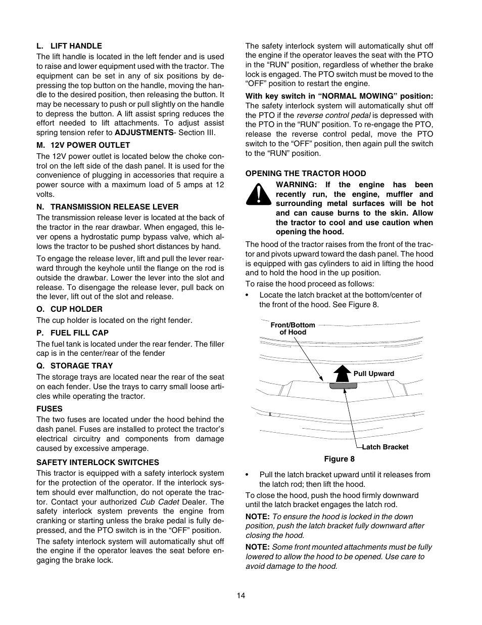Cub Cadet GT-2550 User Manual | Page 14 / 56