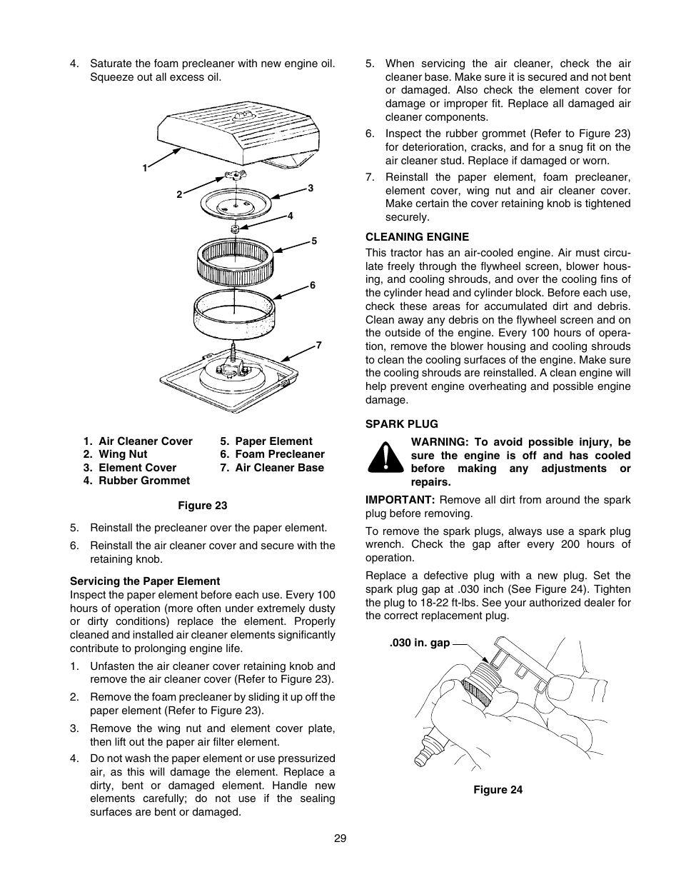 Cub Cadet GT-2550 User Manual | Page 29 / 56