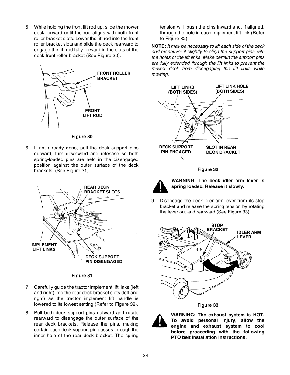 Cub Cadet GT-2550 User Manual | Page 34 / 56