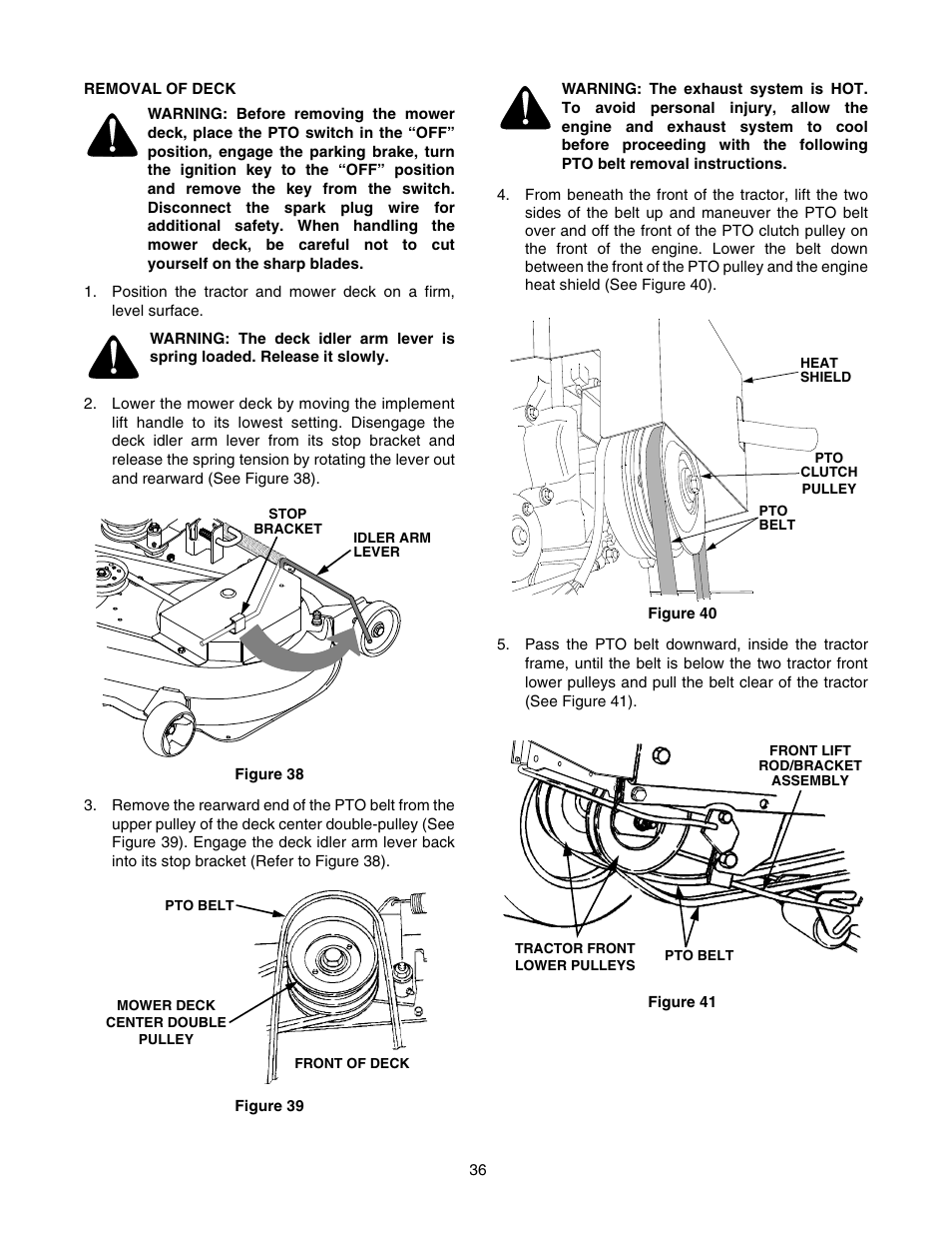 Cub Cadet GT-2550 User Manual | Page 36 / 56