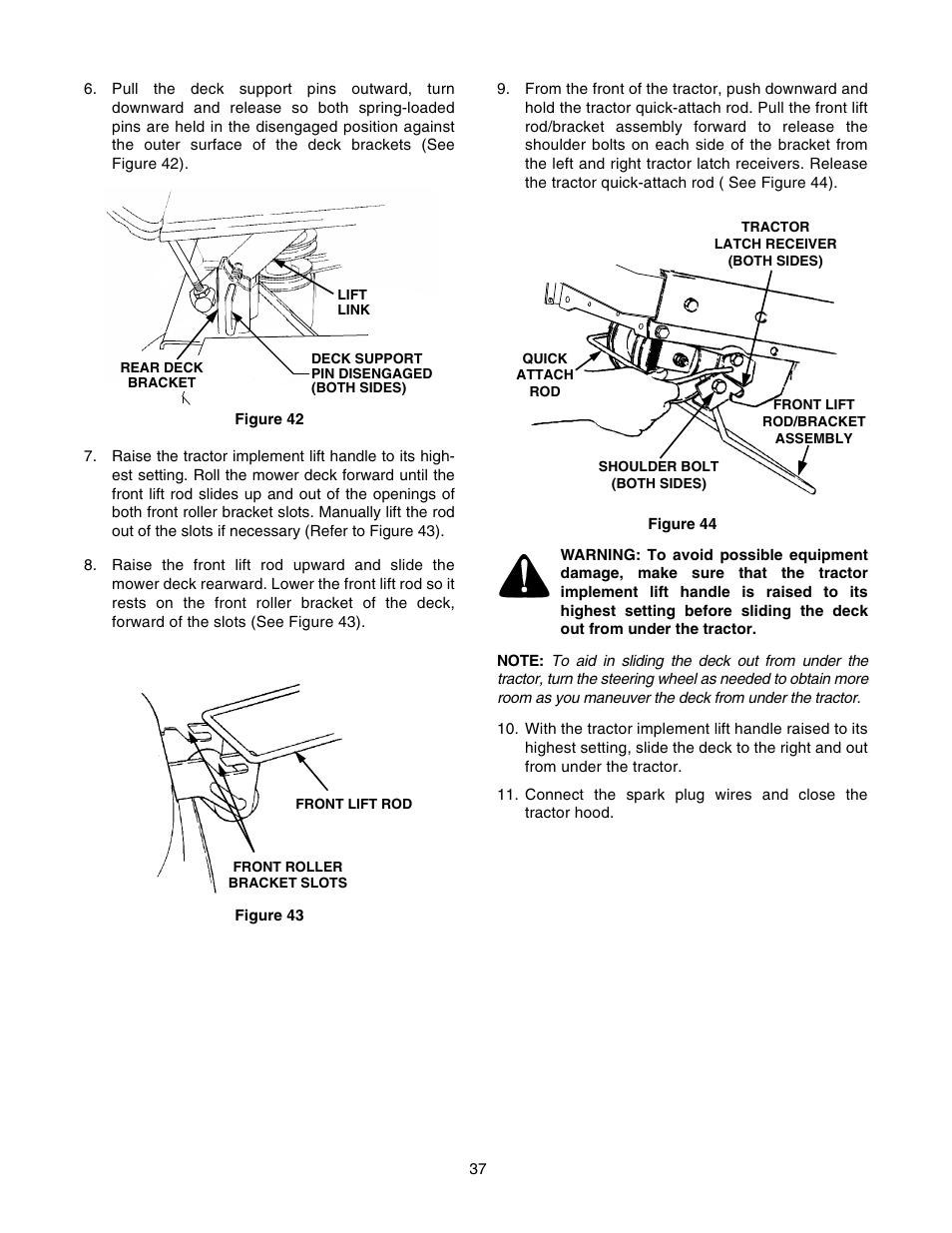 Cub Cadet GT-2550 User Manual | Page 37 / 56