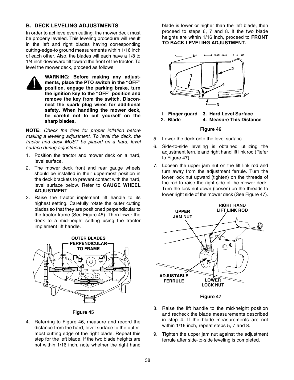 Cub Cadet GT-2550 User Manual | Page 38 / 56