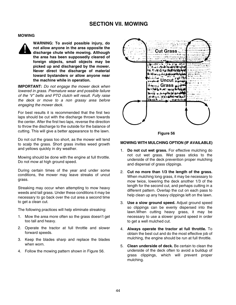 Cub Cadet GT-2550 User Manual | Page 44 / 56
