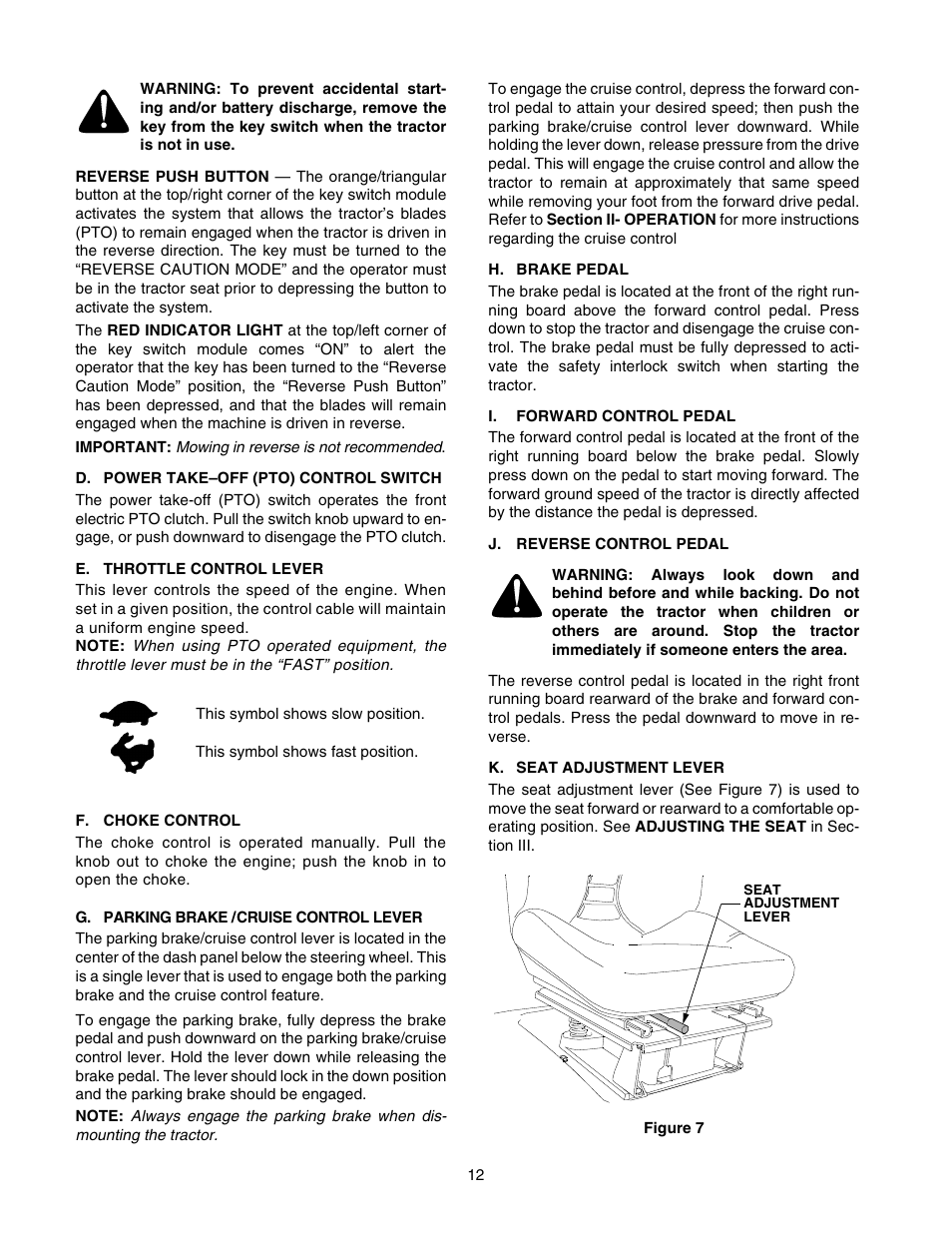 Cub Cadet GT-2554 User Manual | Page 12 / 56