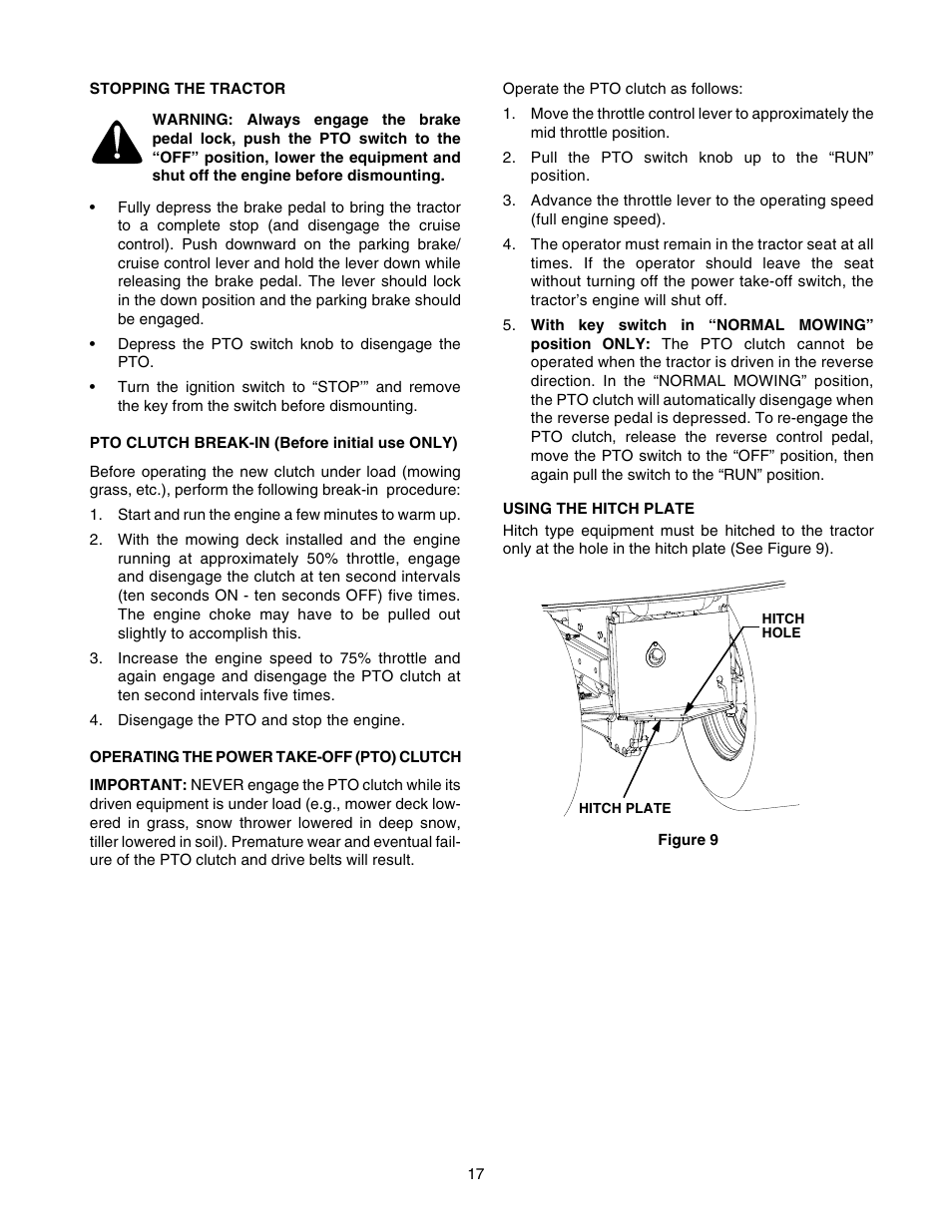 Cub Cadet GT-2554 User Manual | Page 17 / 56