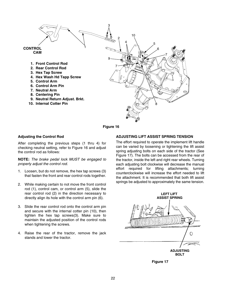 Cub Cadet GT-2554 User Manual | Page 22 / 56