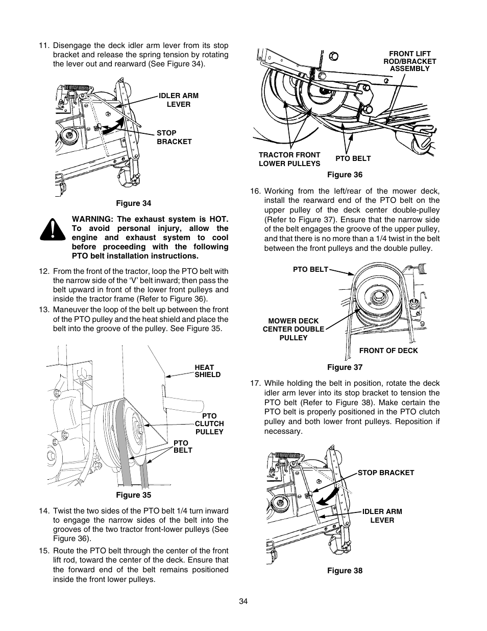 Cub Cadet GT-2554 User Manual | Page 34 / 56