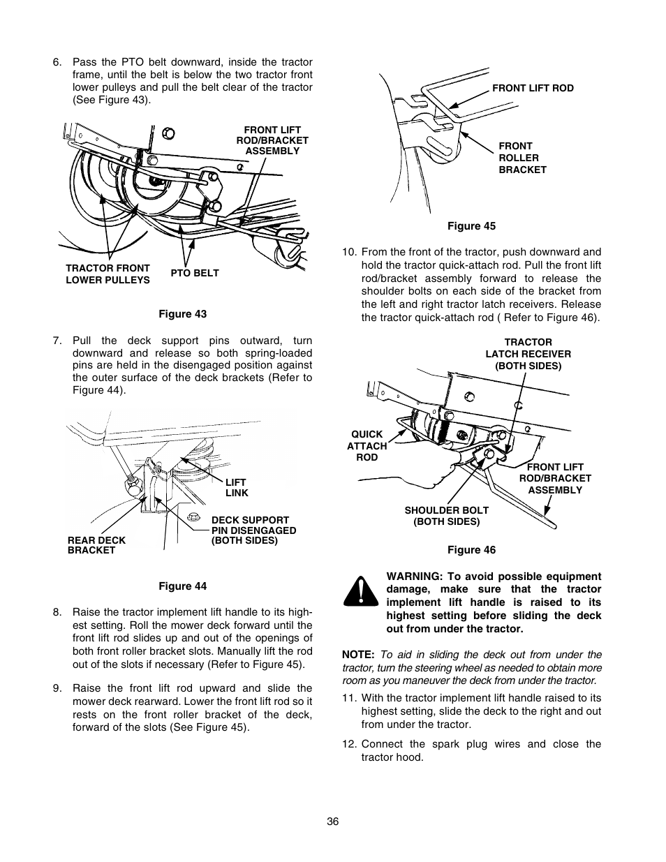 Cub Cadet GT-2554 User Manual | Page 36 / 56