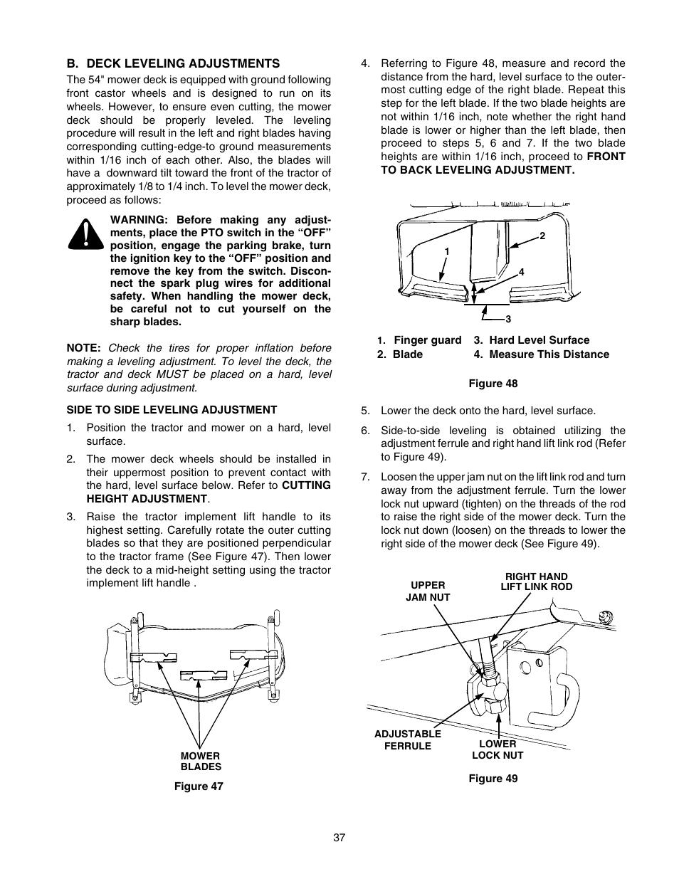 Cub Cadet GT-2554 User Manual | Page 37 / 56