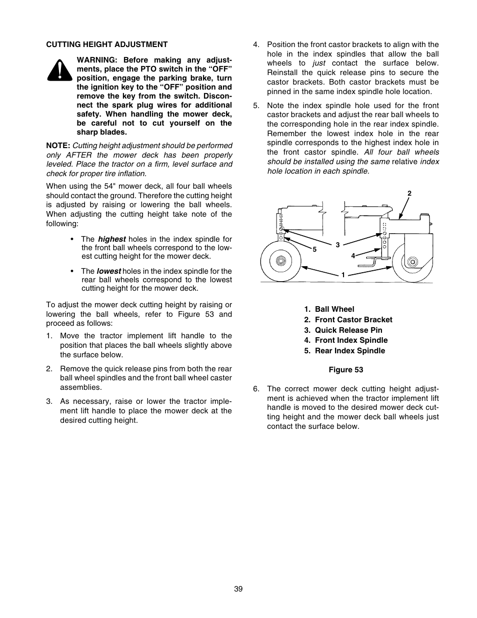 Cub Cadet GT-2554 User Manual | Page 39 / 56