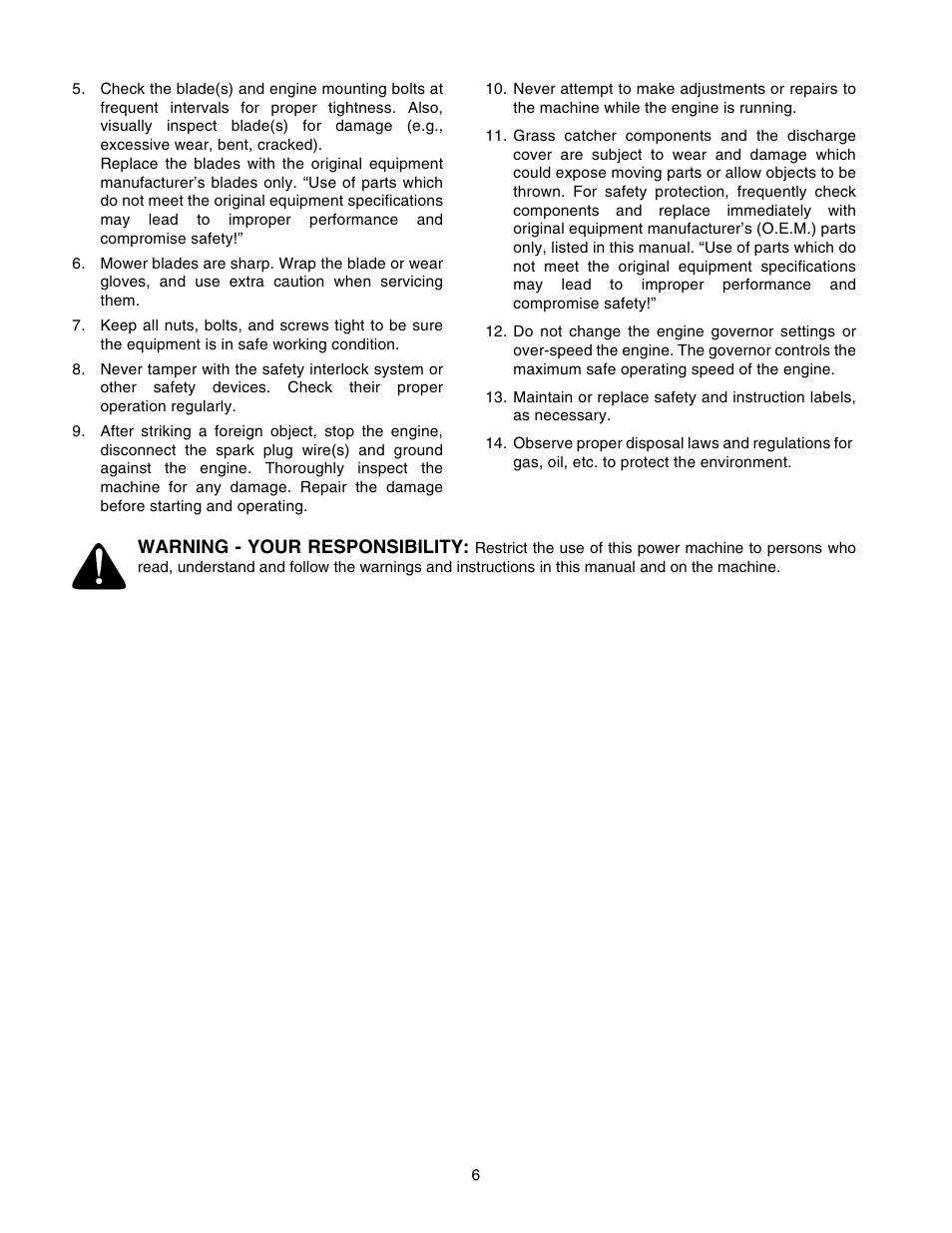 Cub Cadet GT-2554 User Manual | Page 6 / 56
