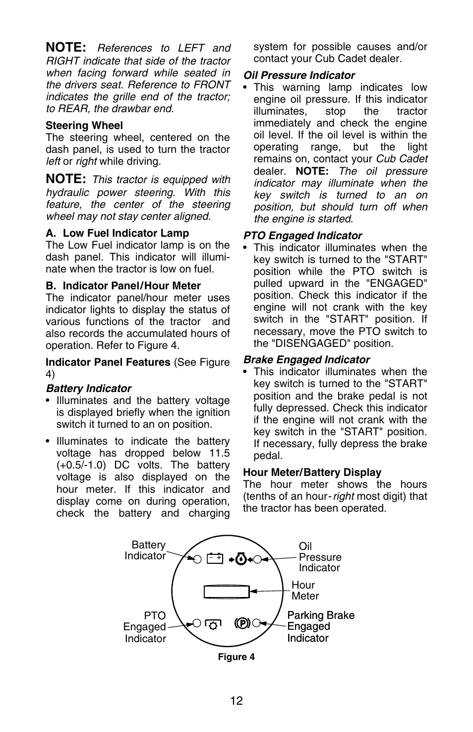 Cub Cadet GT-3100 User Manual | Page 12 / 48