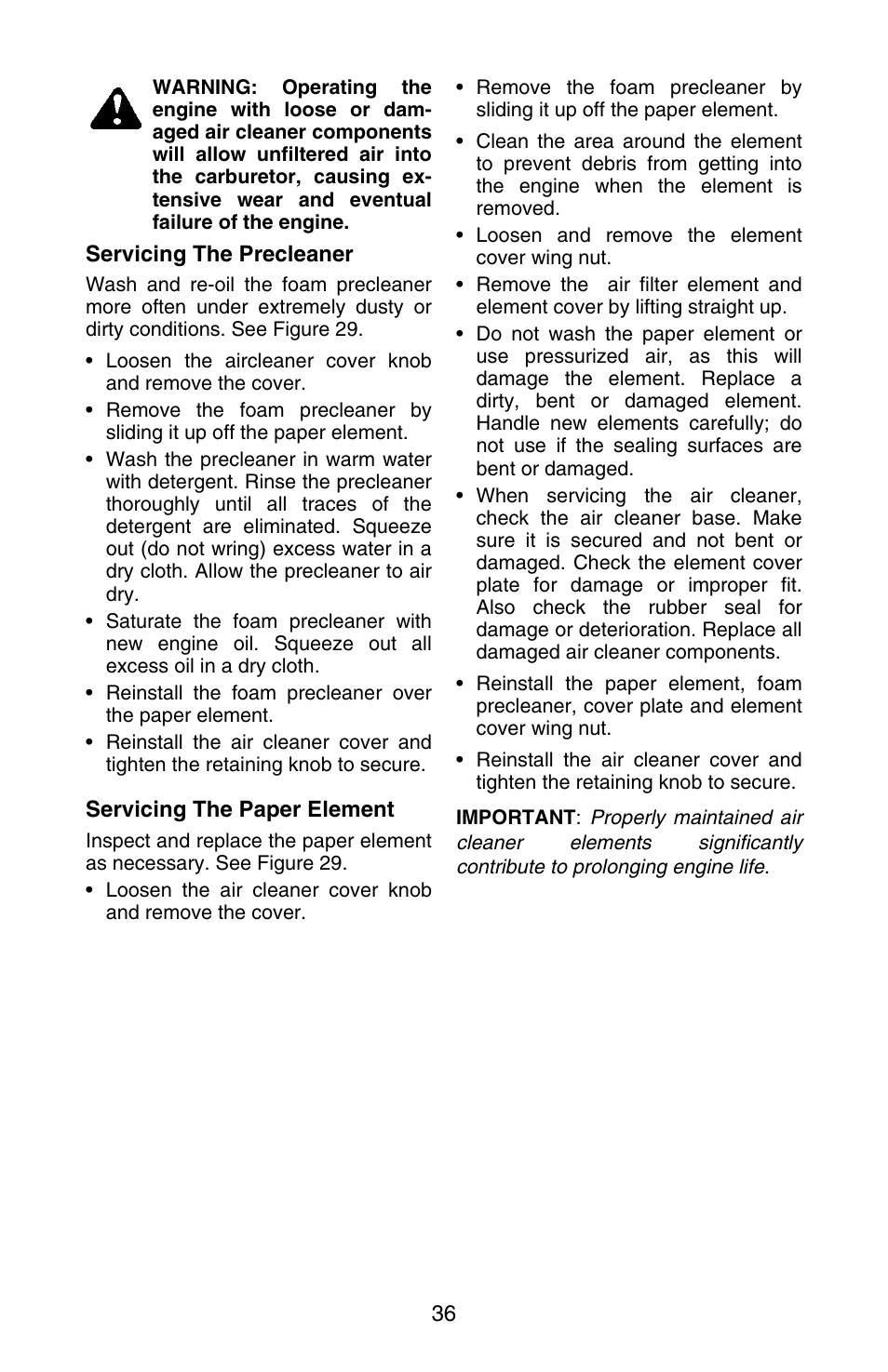 Cub Cadet GT-3100 User Manual | Page 36 / 48