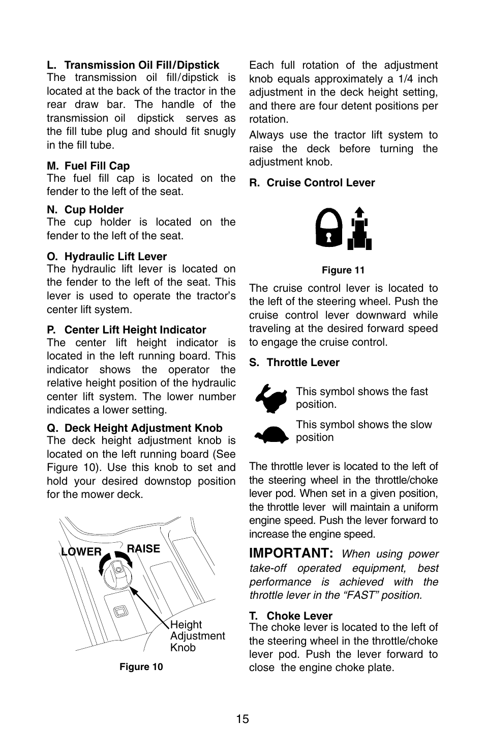Important | Cub Cadet GT-3100 User Manual | Page 15 / 44