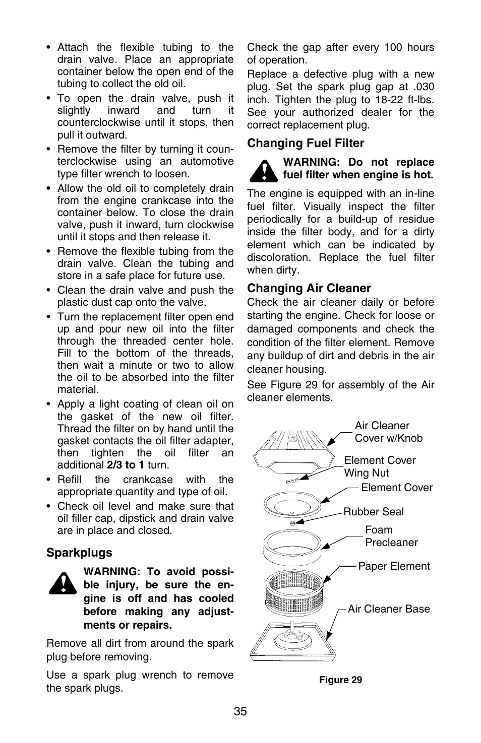 Cub Cadet GT-3100 User Manual | Page 35 / 44