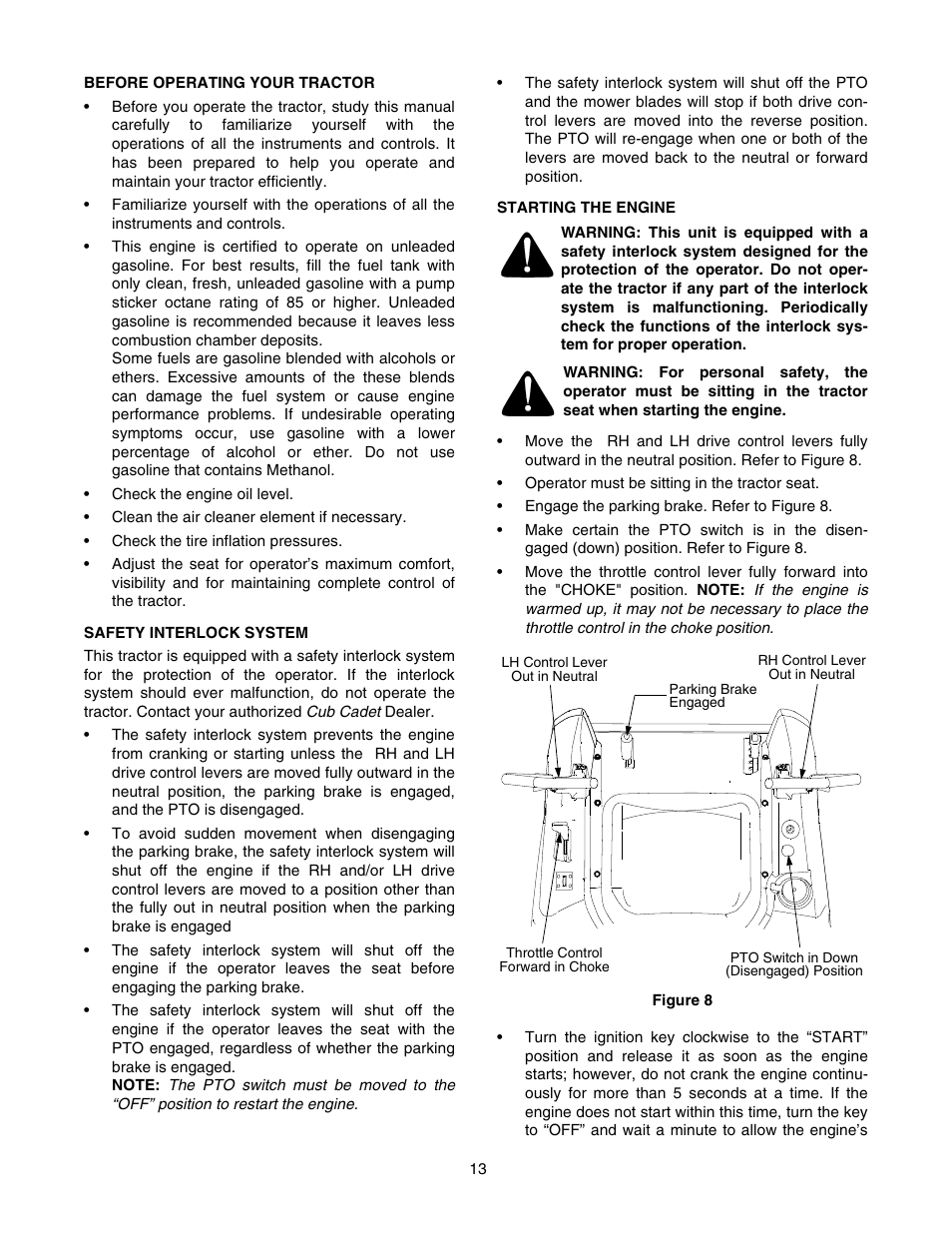 Cub Cadet RZT42 User Manual | Page 13 / 52