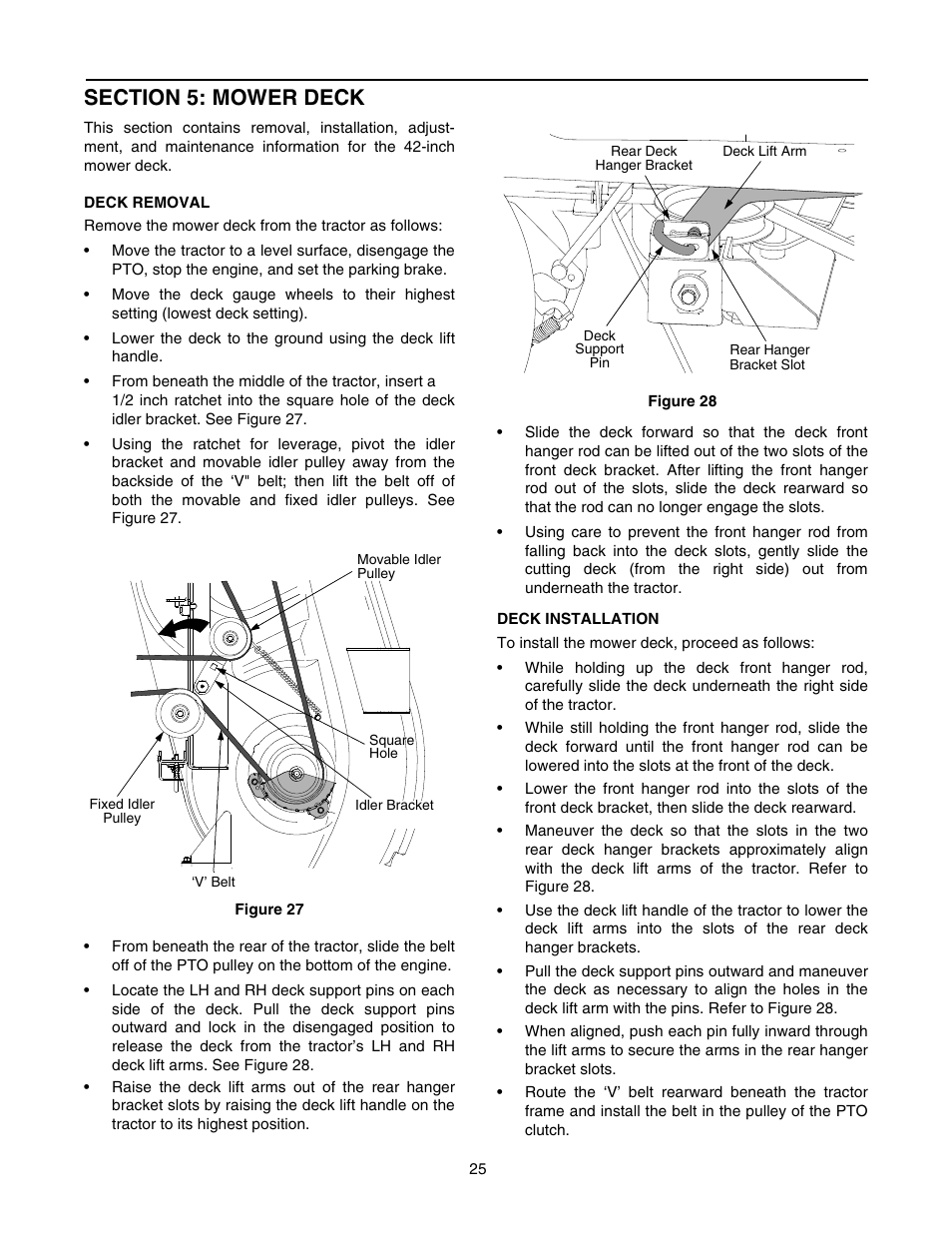 Cub Cadet RZT42 User Manual | Page 25 / 52