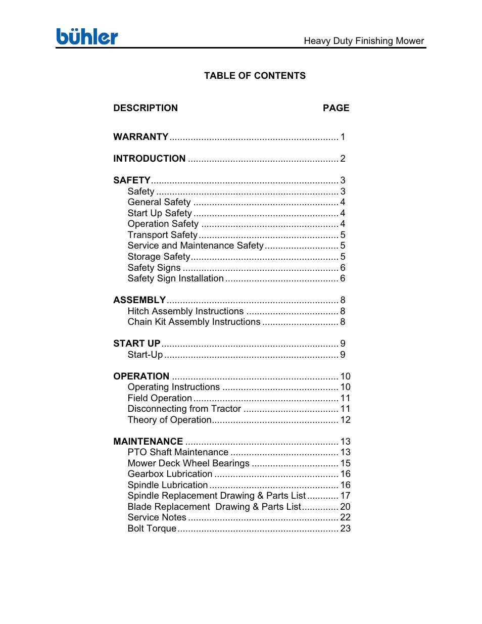 Buhler FK369 User Manual | Page 3 / 48