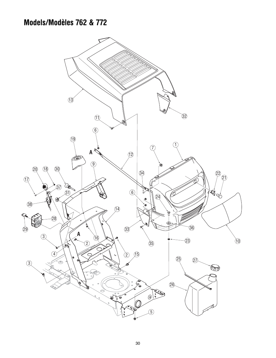 Cub Cadet WLT538 User Manual | Page 30 / 47