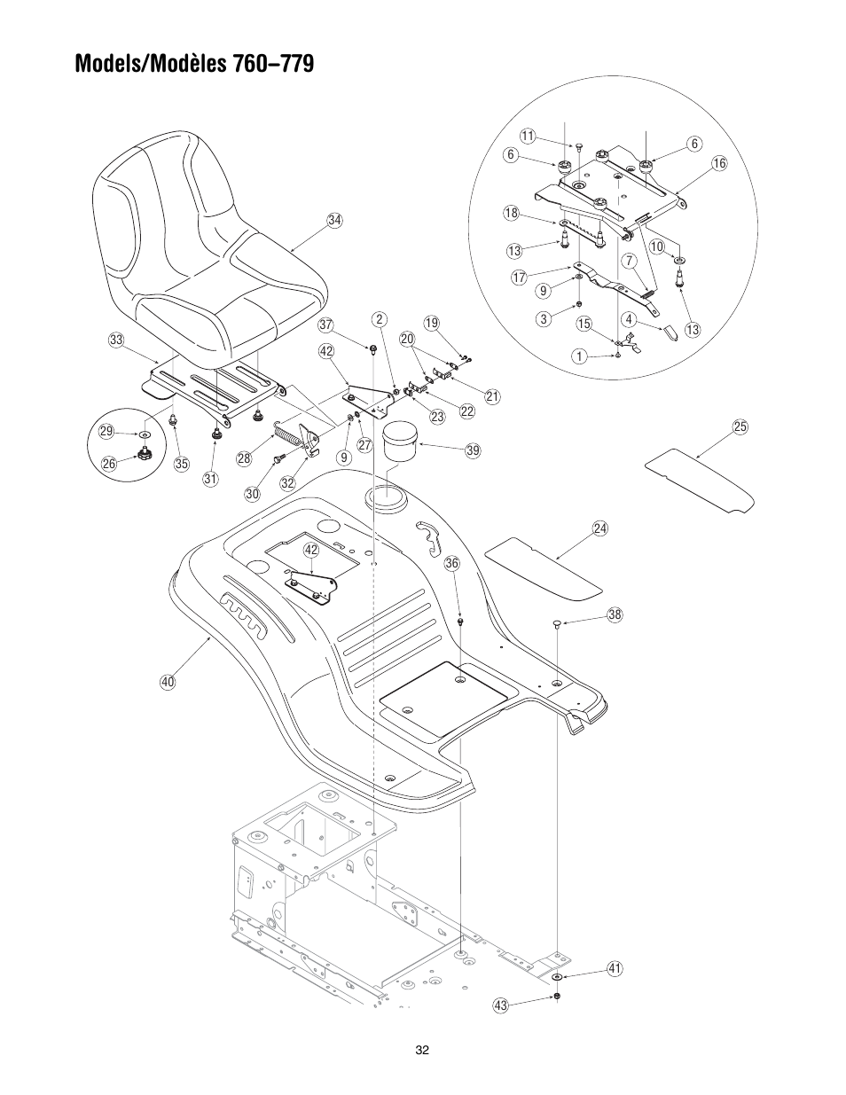 Cub Cadet WLT538 User Manual | Page 32 / 47