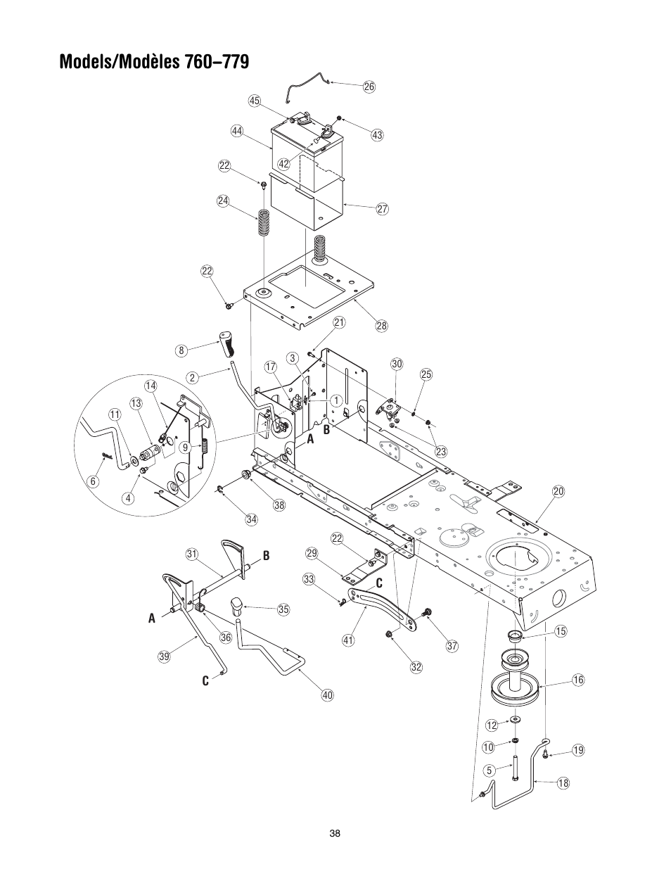 Cub Cadet WLT538 User Manual | Page 38 / 47