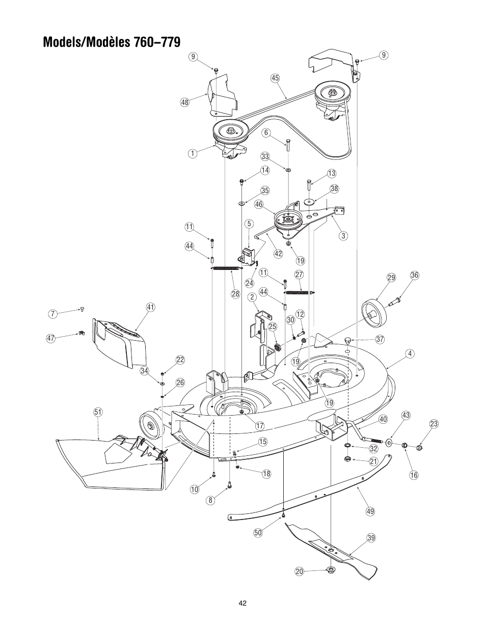 Cub Cadet WLT538 User Manual | Page 42 / 47