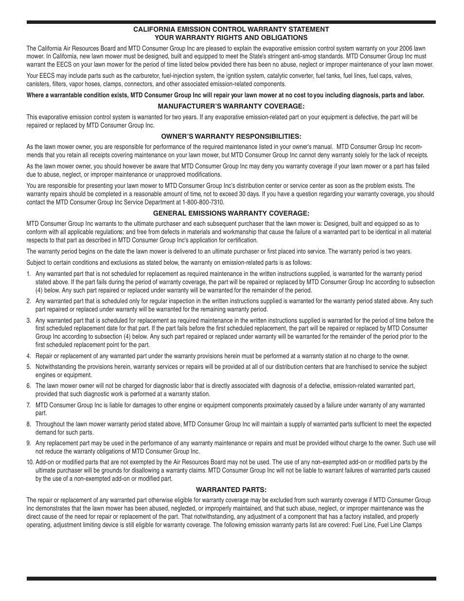 Cub Cadet GT1554 User Manual | Page 34 / 36