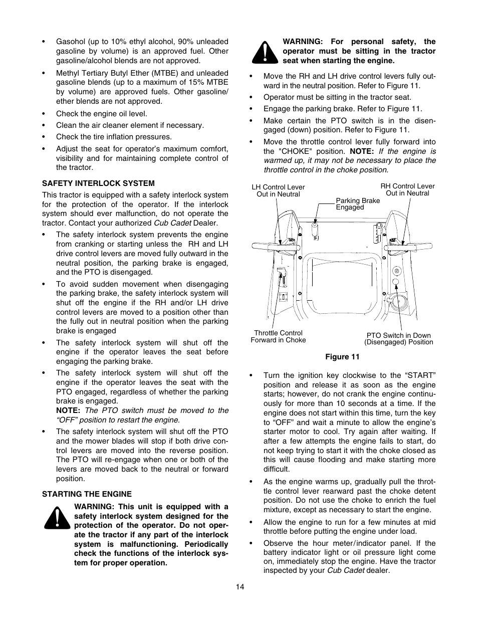 Cub Cadet RZT 42 User Manual | Page 14 / 36