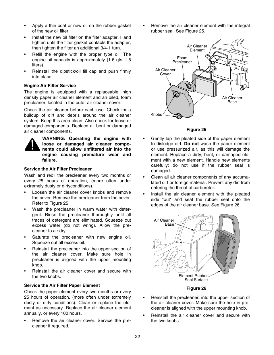 Cub Cadet RZT 42 User Manual | Page 22 / 36
