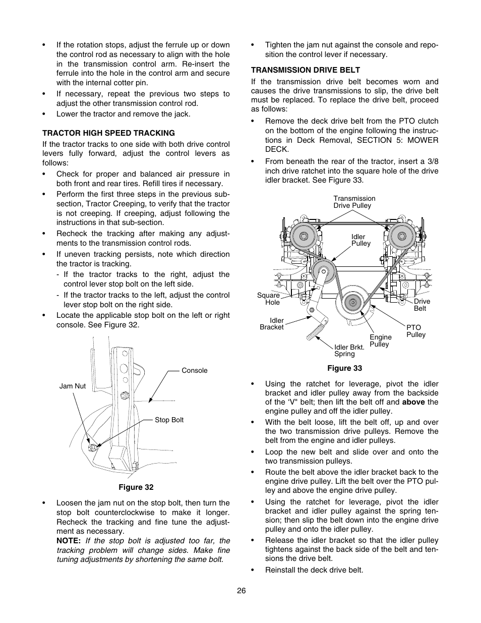 Cub Cadet RZT 42 User Manual | Page 26 / 36