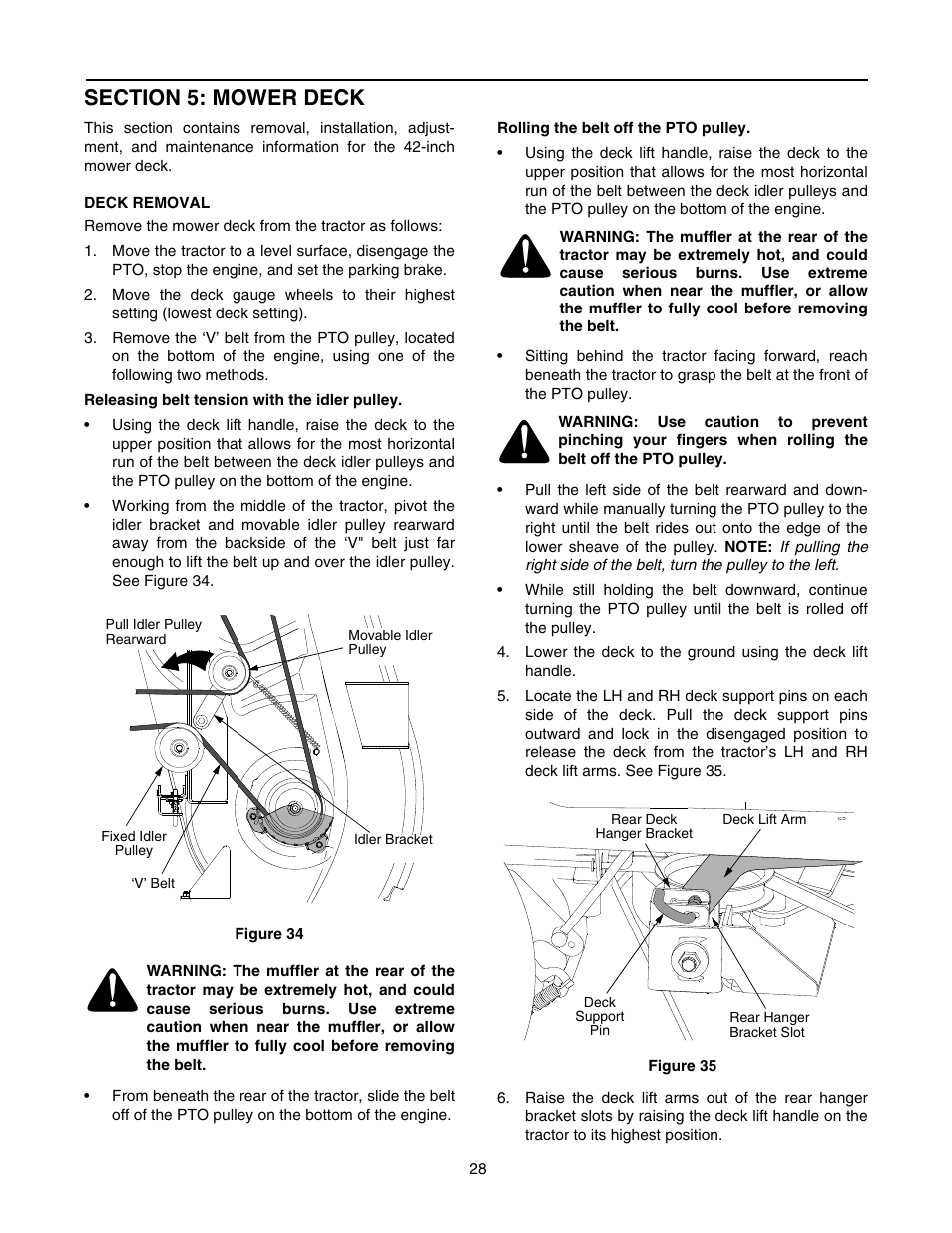 Cub Cadet RZT 42 User Manual | Page 28 / 36