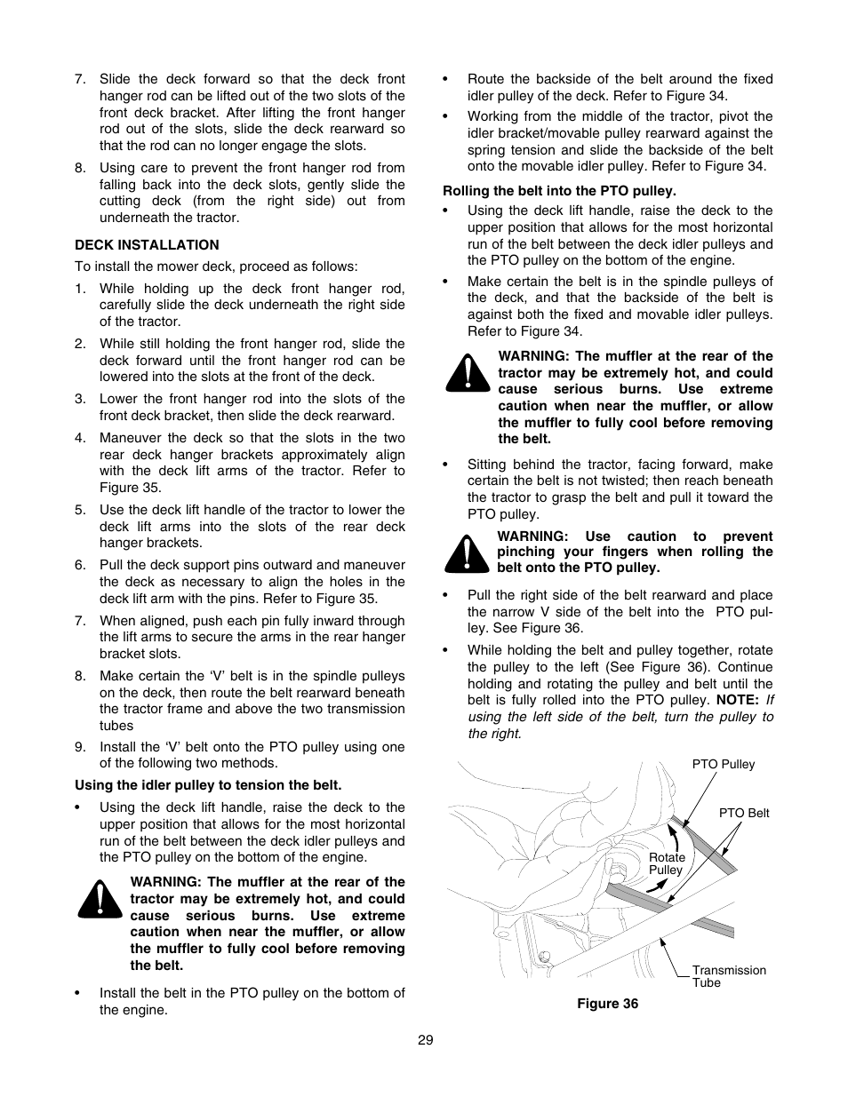 Cub Cadet RZT 42 User Manual | Page 29 / 36