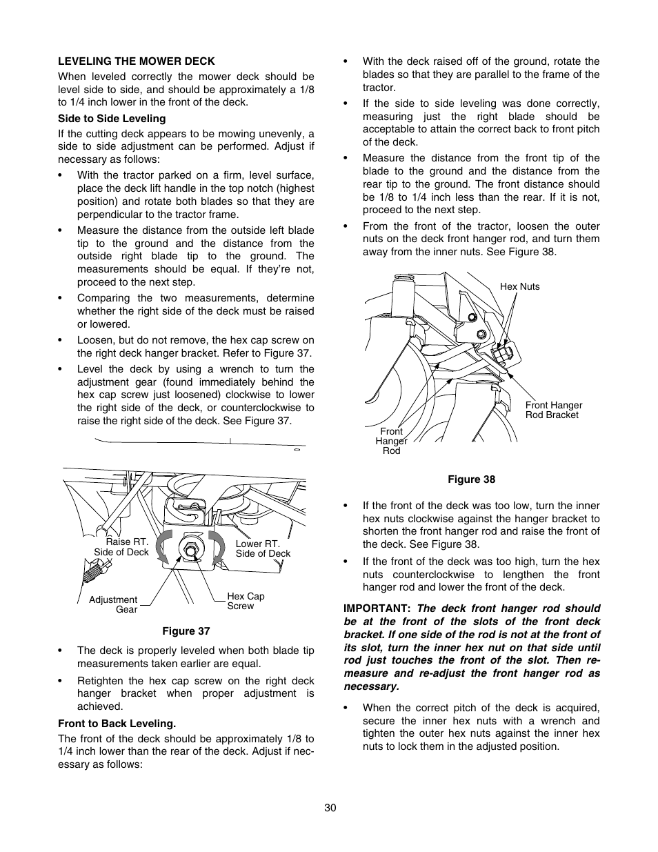 Cub Cadet RZT 42 User Manual | Page 30 / 36