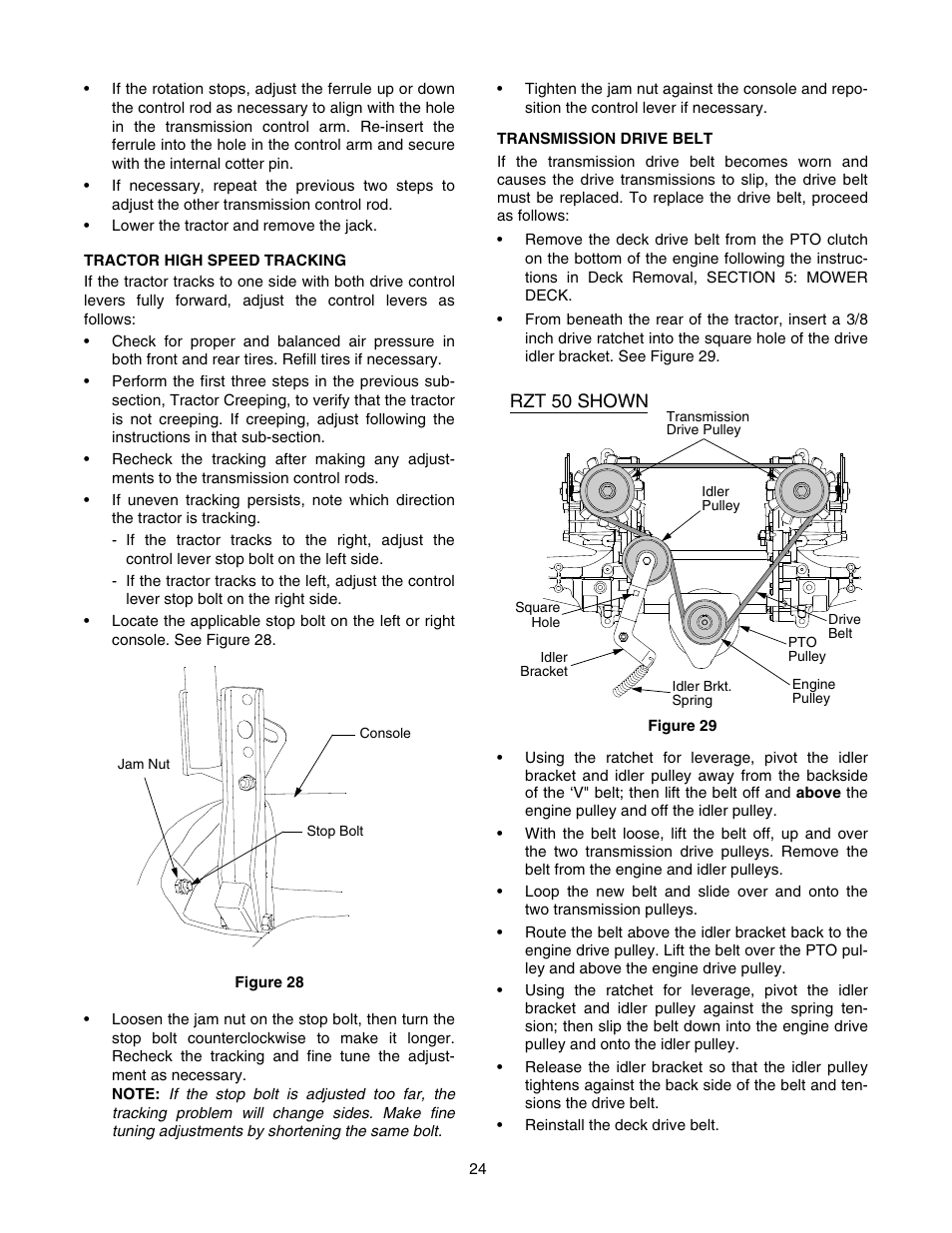 Cub Cadet RZT 54 User Manual | Page 24 / 56