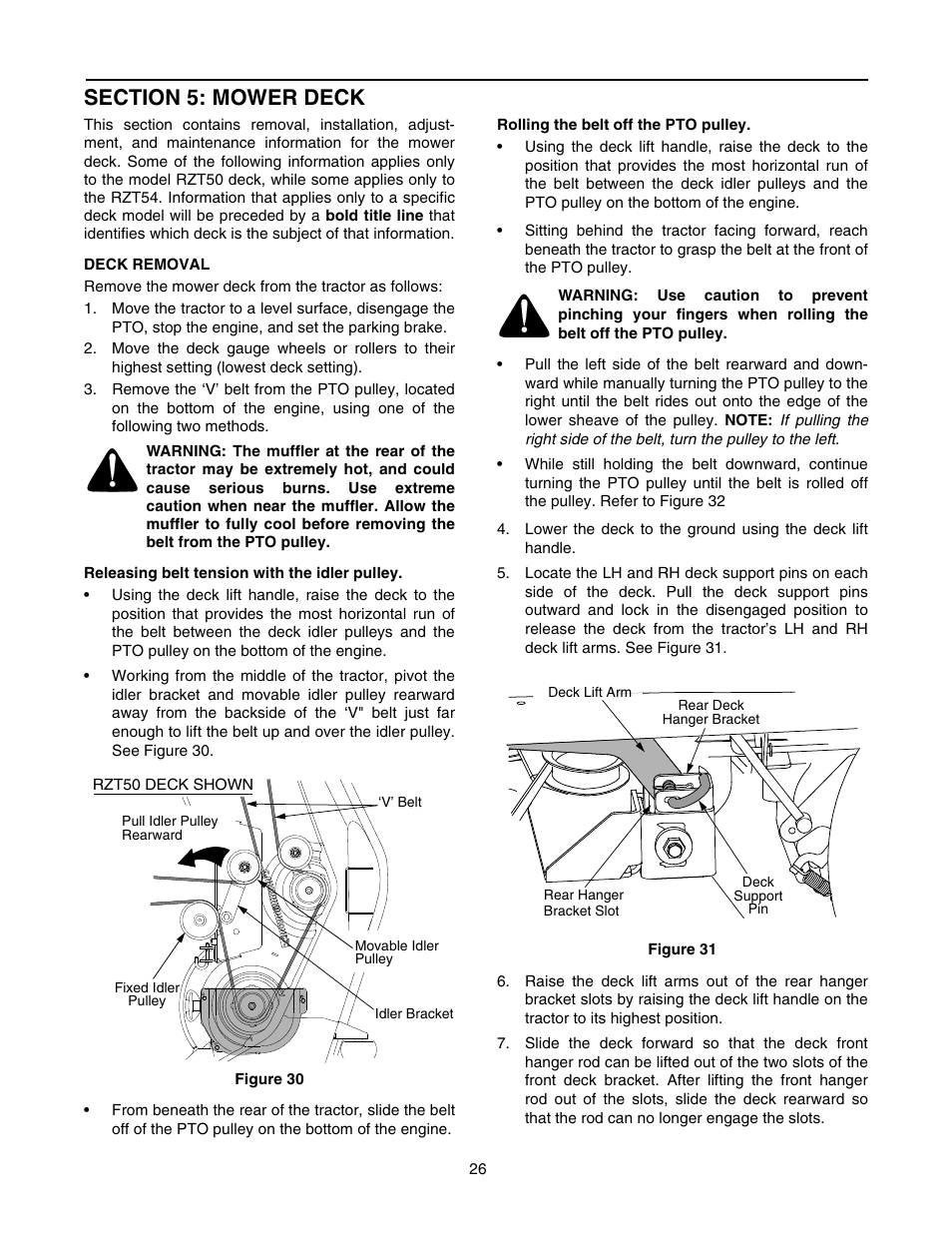 Cub Cadet RZT 54 User Manual | Page 26 / 56