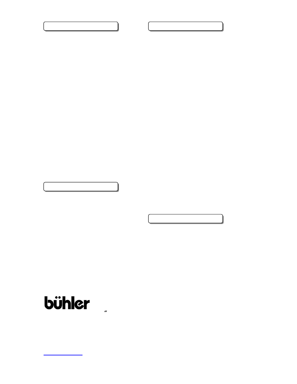 Backcover, Buhler manufacturing, A partnership | Buhler 595 User Manual | Page 34 / 34